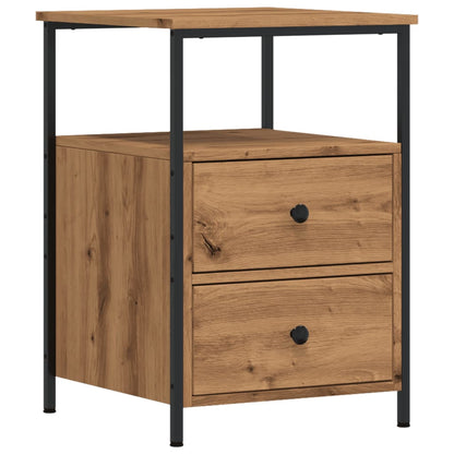 Bedside Cabinets 2 pcs Artisan Oak 34x35.5x50 cm Engineered Wood