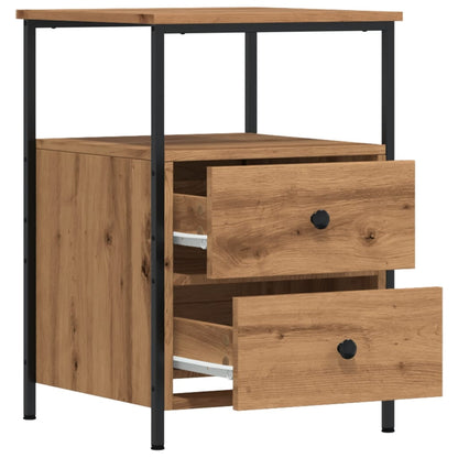 Bedside Cabinets 2 pcs Artisan Oak 34x35.5x50 cm Engineered Wood