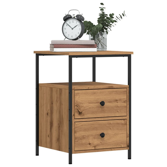 Bedside Cabinets 2 pcs Artisan Oak 34x35.5x50 cm Engineered Wood