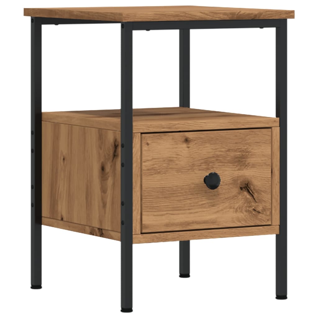 Bedside Cabinets 2 pcs Artisan Oak 34x36x50 cm Engineered Wood