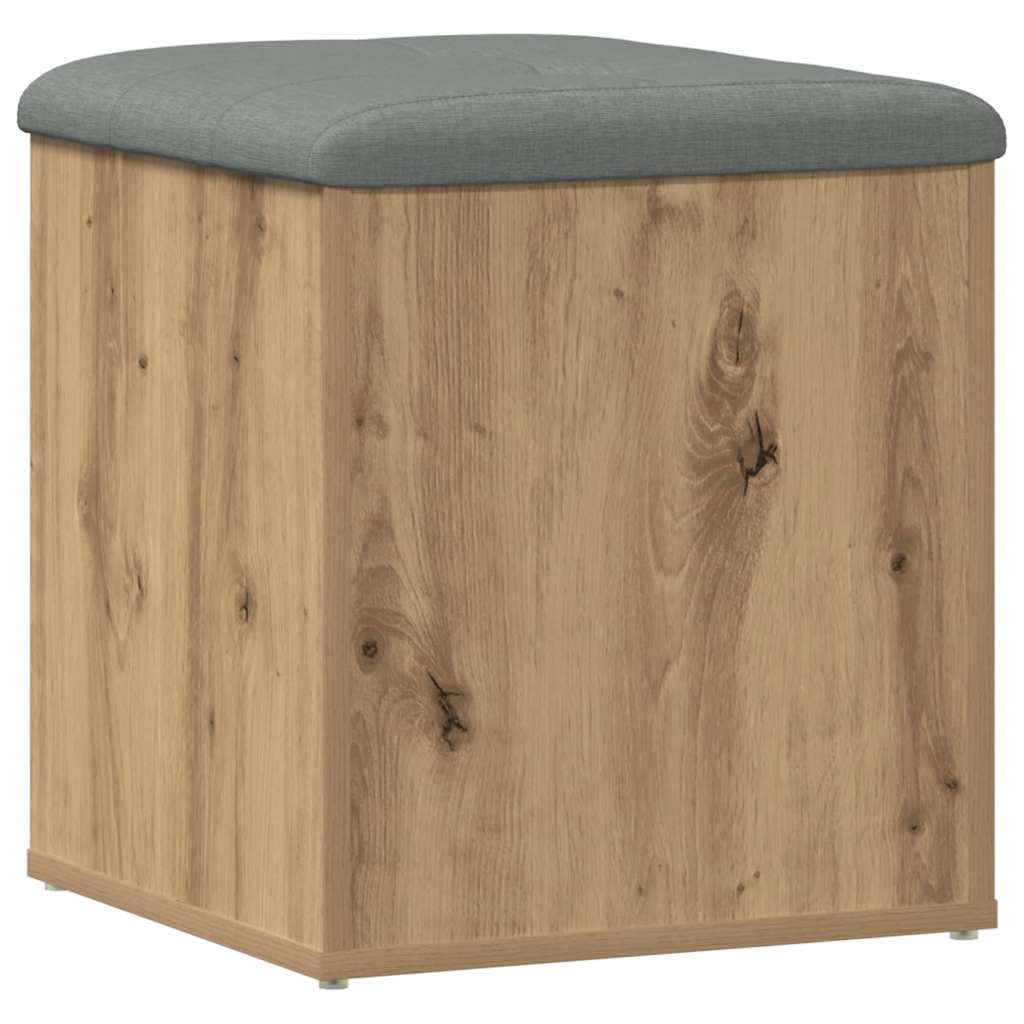 Storage Bench Artisan Oak 42x42x45 cm Engineered Wood