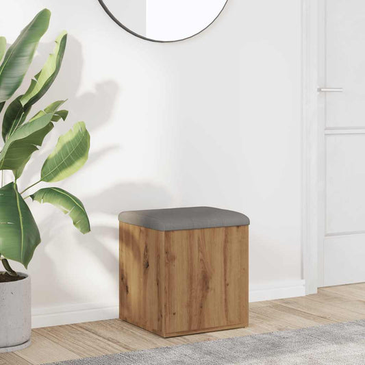 Storage Bench Artisan Oak 42x42x45 cm Engineered Wood