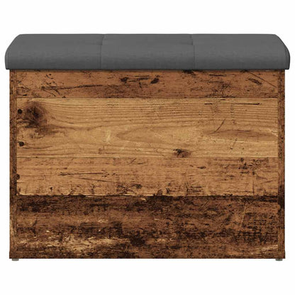 Storage Bench Old Wood 62x42x45 cm Engineered Wood