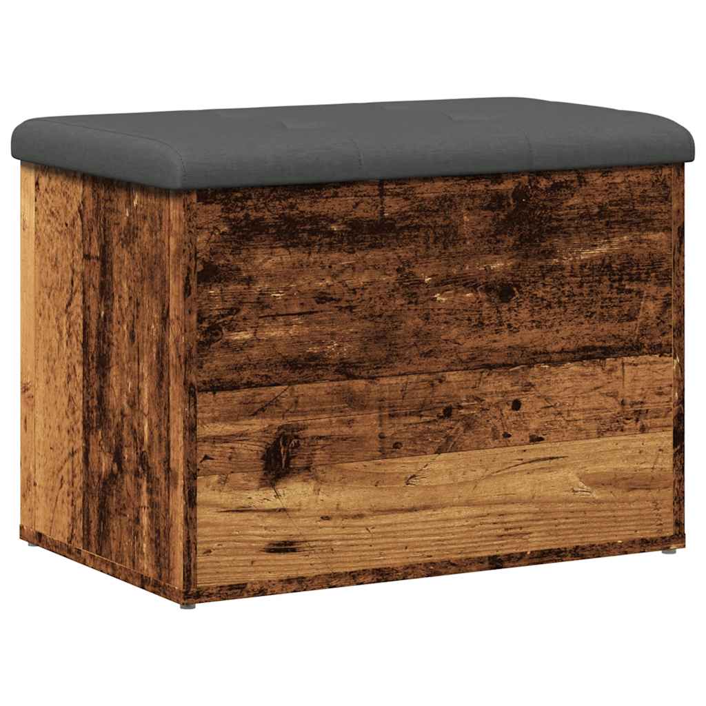 Storage Bench Old Wood 62x42x45 cm Engineered Wood