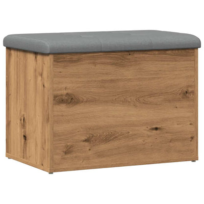 Storage Bench Artisan Oak 62x42x45 cm Engineered Wood