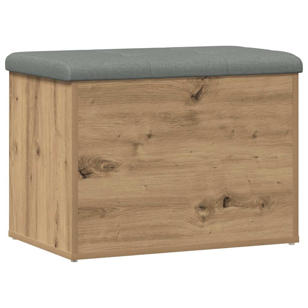 Storage Bench Artisan Oak 62x42x45 cm Engineered Wood