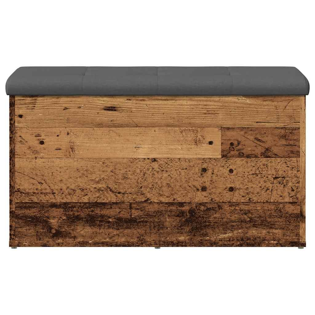 Storage Bench Old Wood 82x42x45 cm Engineered Wood