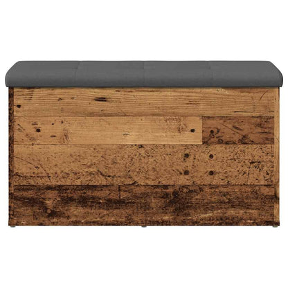 Storage Bench Old Wood 82x42x45 cm Engineered Wood