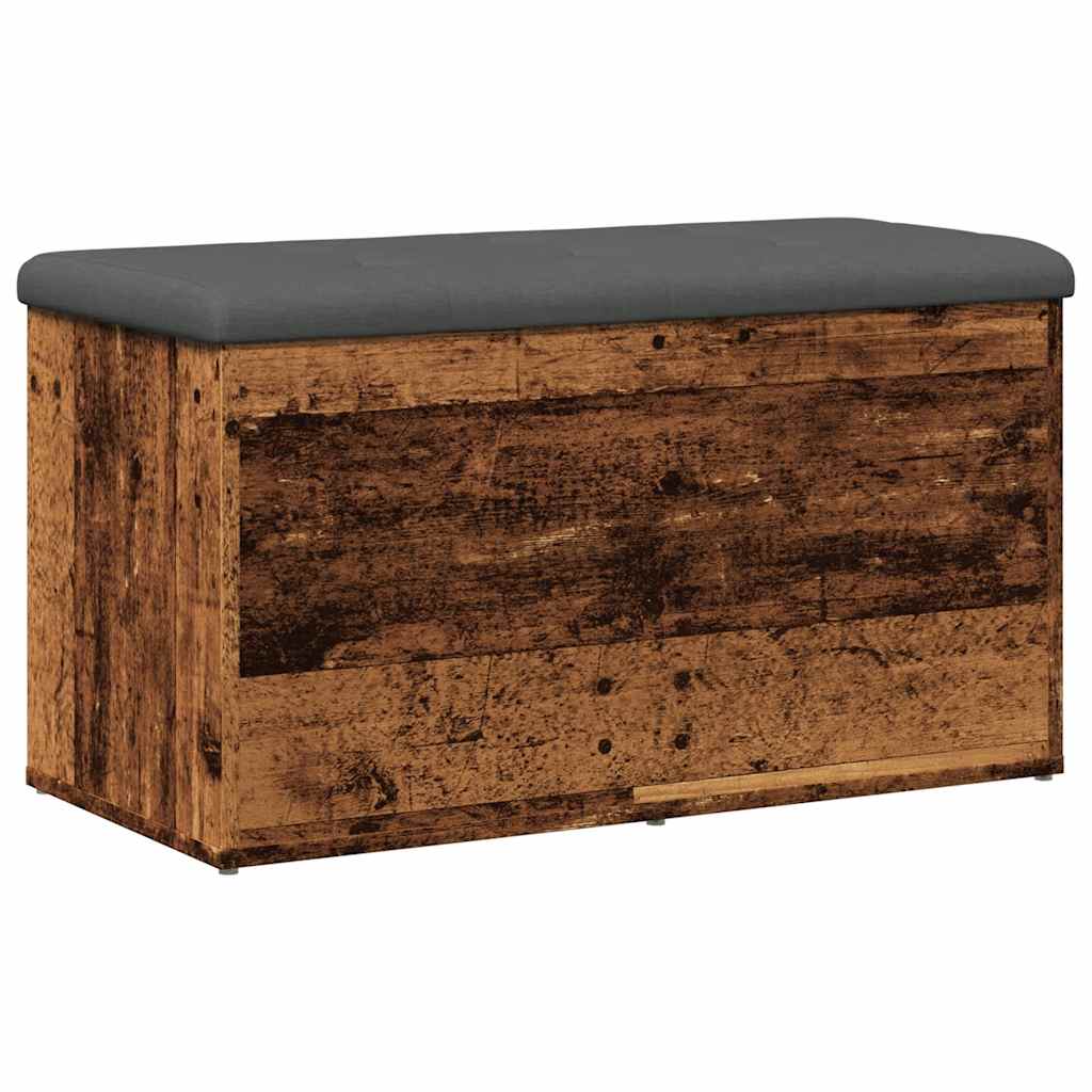 Storage Bench Old Wood 82x42x45 cm Engineered Wood