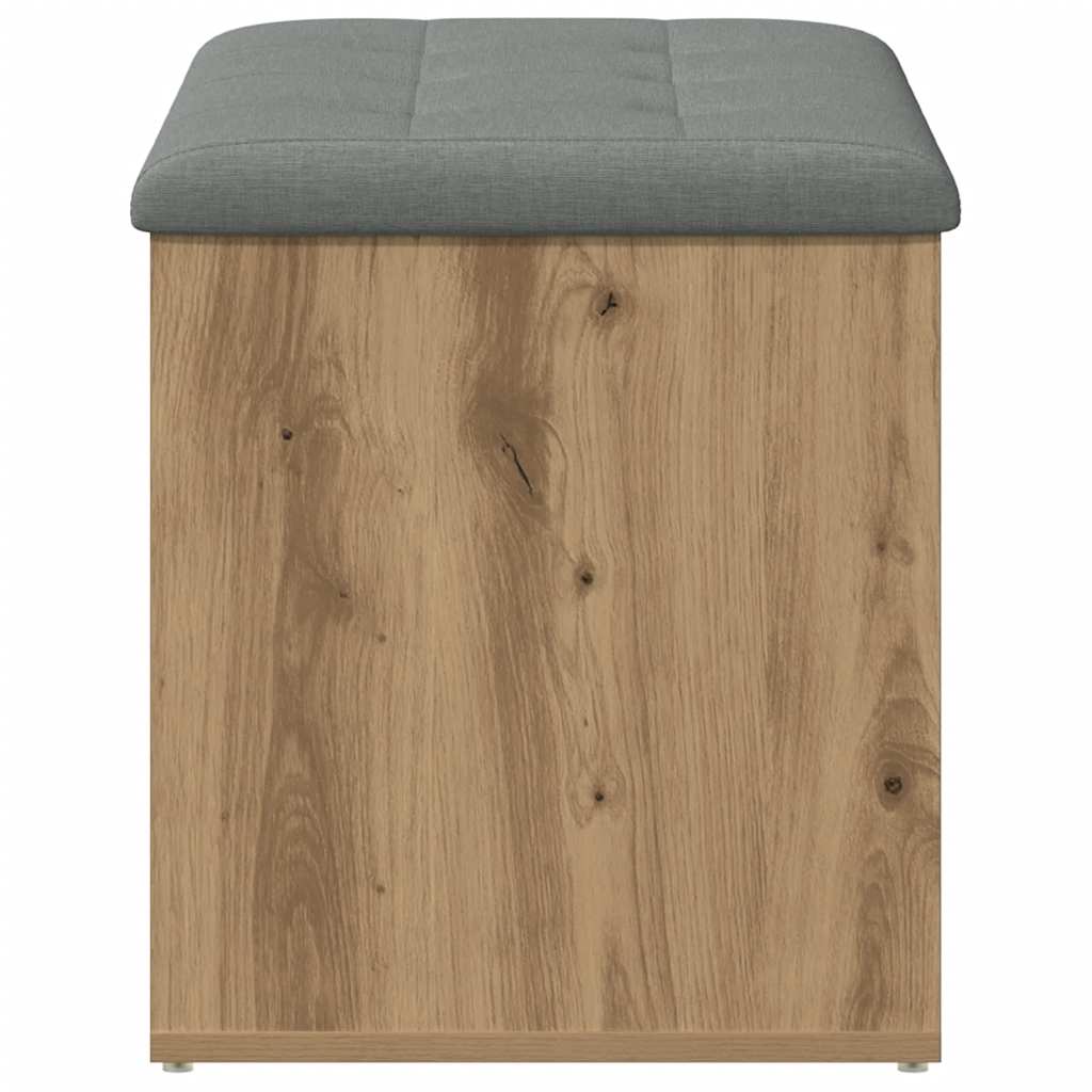 Storage Bench Artisan Oak 82x42x45 cm Engineered Wood