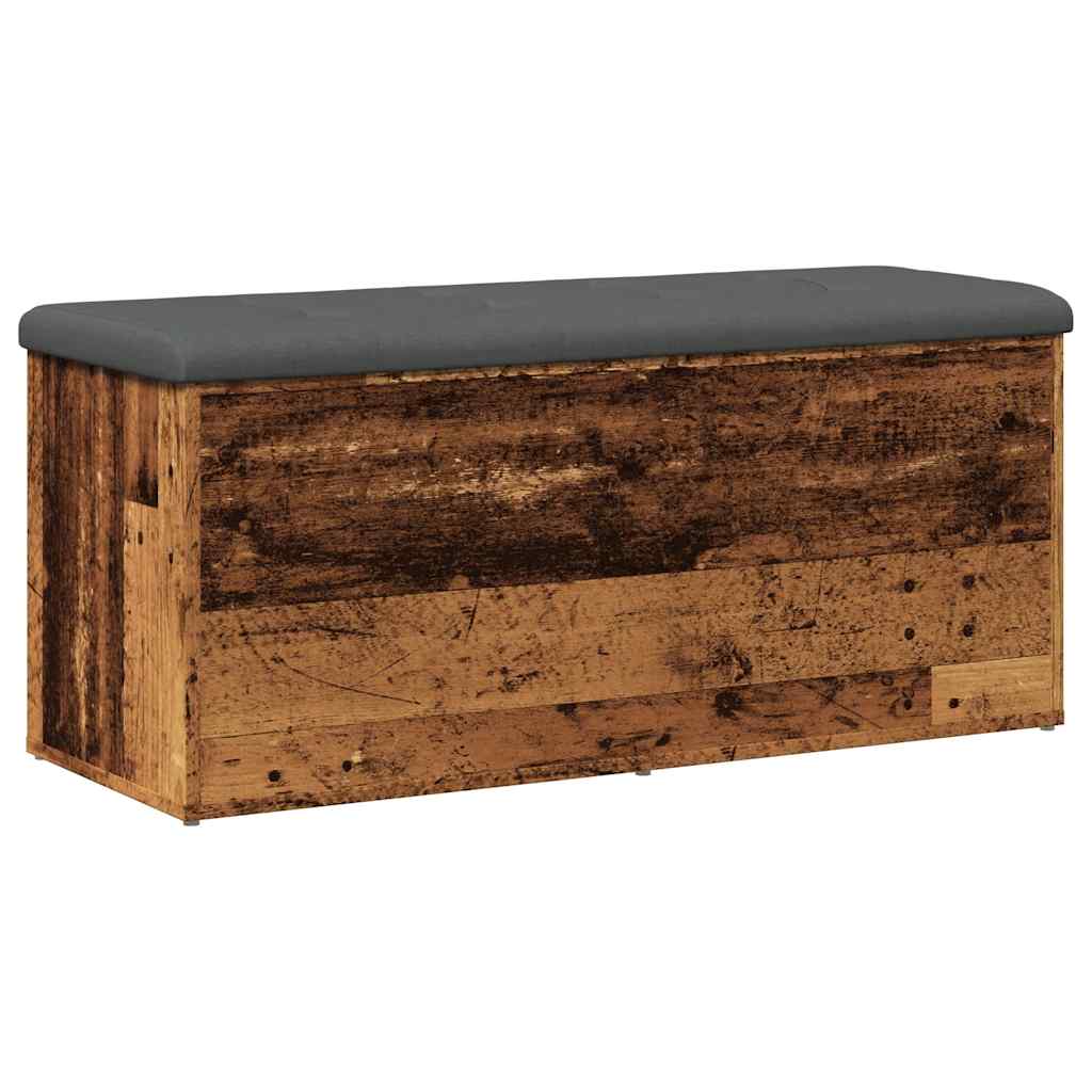 Storage Bench Old Wood 102x42x45 cm Engineered Wood