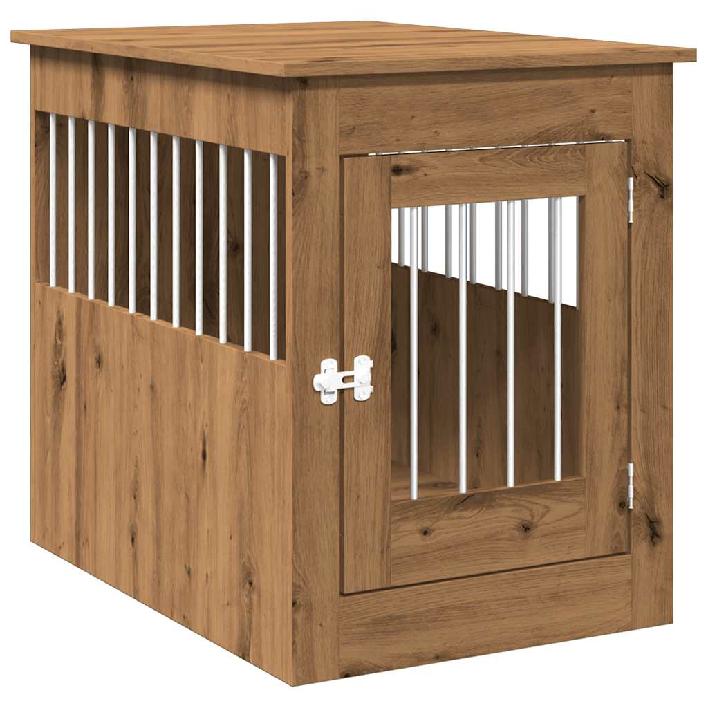 Dog Crate Furniture Artisan Oak 55x80x68 cm Engineered Wood