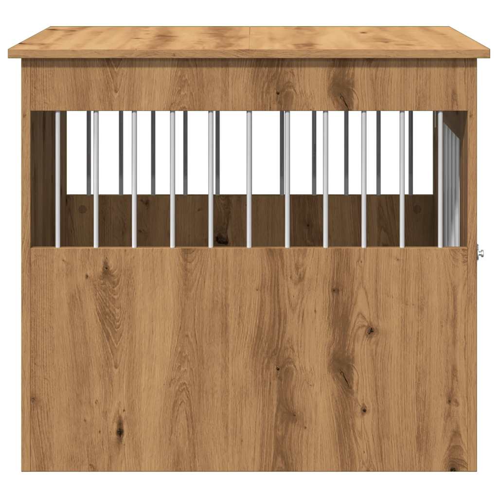 Dog Crate Furniture Artisan Oak 64.5x80x71 cm Engineered Wood
