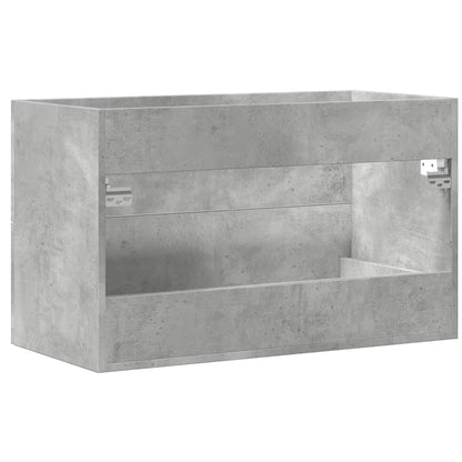 Sink Cabinet Concrete Grey 80x38.5x48 cm Engineered Wood