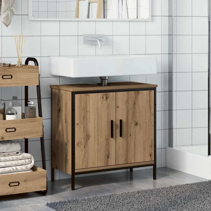 Sink Cabinet Artisan Oak 60x30x60 cm Engineered Wood