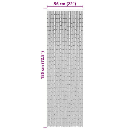 Insect Door Curtain Dark Grey 56x185 cm Bamboo