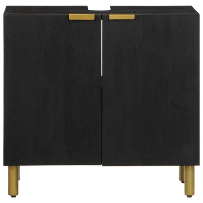 Bathroom Sink Cabinet Black 62x33x58 cm Engineered Wood