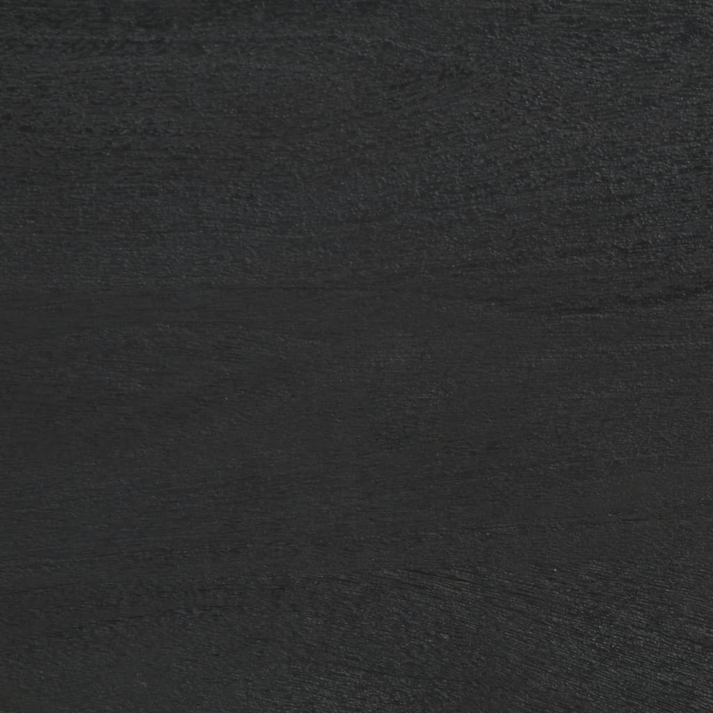 Bathroom Mirror Black 50x70x2.5 cm Engineered Wood and brass
