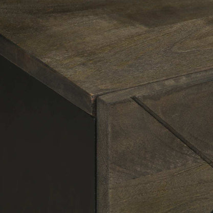 Bedside Cabinets 2 pcs Black 40x33x46 cm Solid Wood Mango