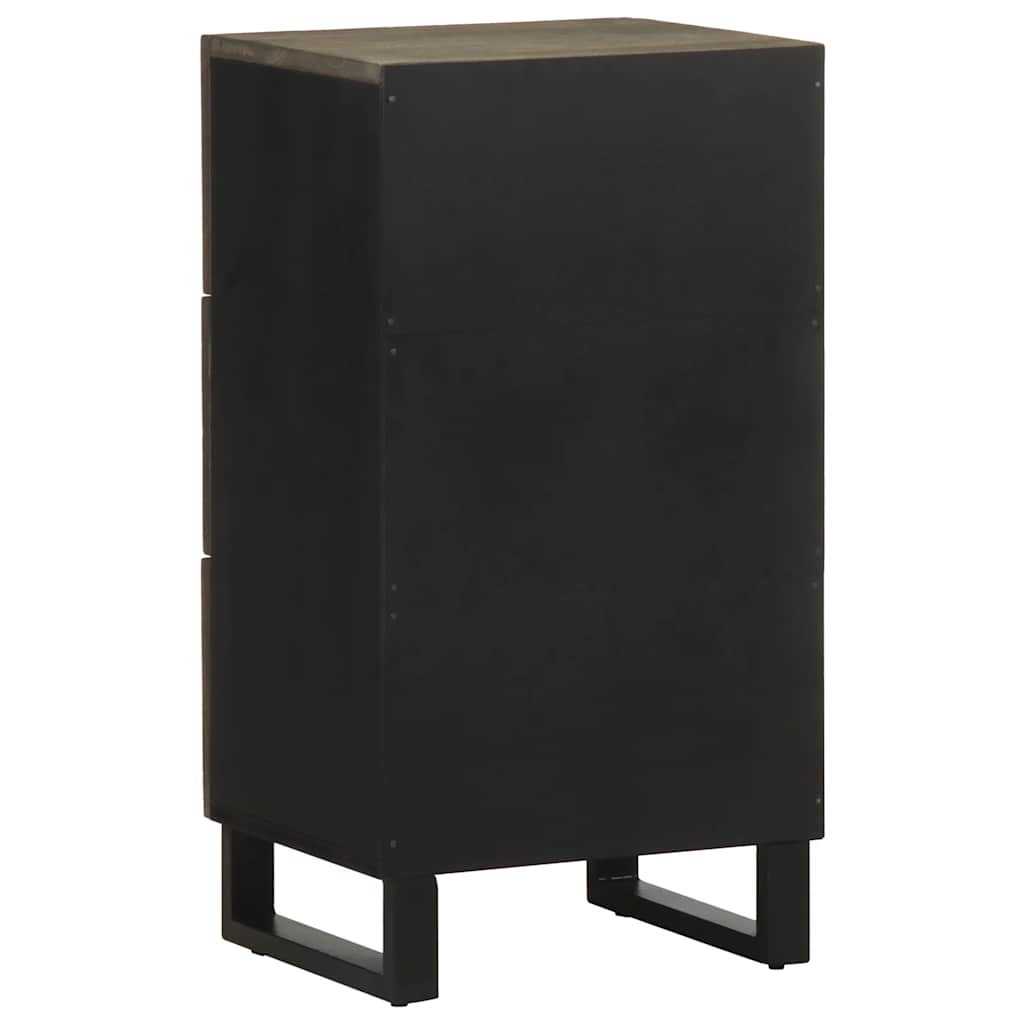 Sideboard Black 40x33x75 cm Solid Wood Mango