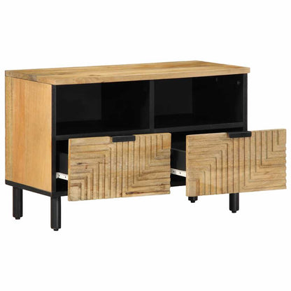 TV Cabinet Brown 70x33x46 cm Solid Wood Mango
