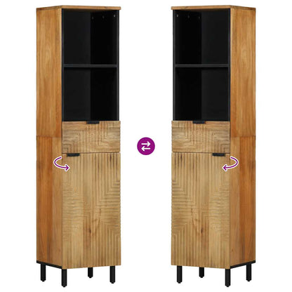 Bathroom Cabinet Brown 38x33x160 cm Solid Wood Mango
