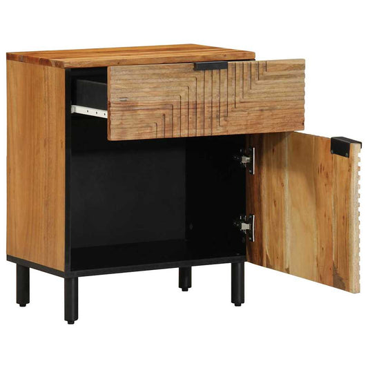 Bedside Cabinet Brown 50 x 33 x 60 cm Solid acacia wood