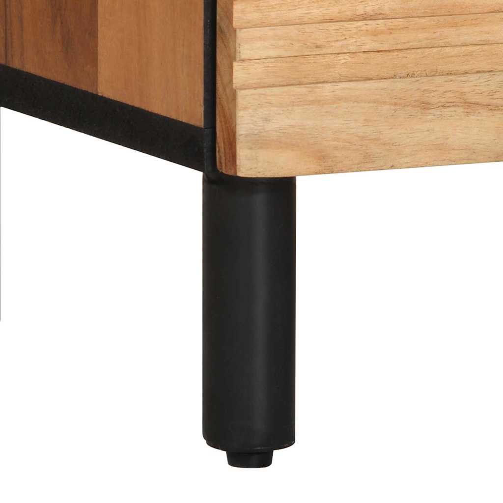 Bedside Cabinet Brown 50 x 33 x 62 cm Solid acacia wood