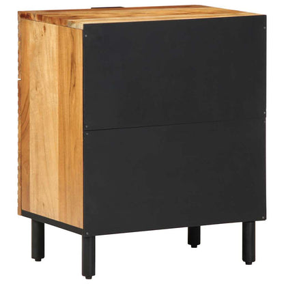 Bedside Cabinet Brown 50 x 33 x 60 cm Solid acacia wood