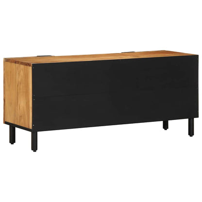 TV Cabinet with Door Brown 105 x 33.5 x 46 cm Solid Acacia wood