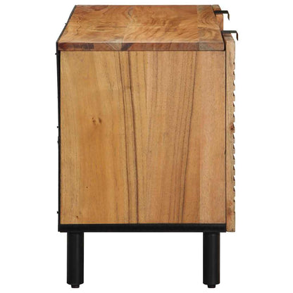 TV Cabinet with Door Brown 105 x 33.5 x 46 cm Solid Acacia wood