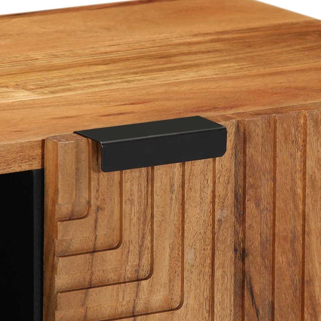 TV Cabinet with Shelf Brown 80 x 31.5 x 46 cm Solid Acacia wood