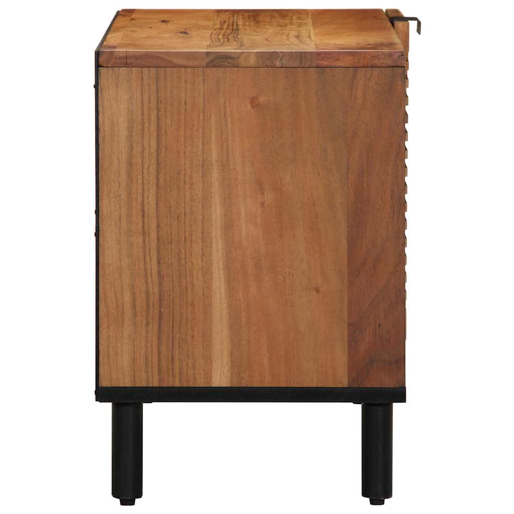 TV Cabinet with Shelf Brown 80 x 31.5 x 46 cm Solid Acacia wood