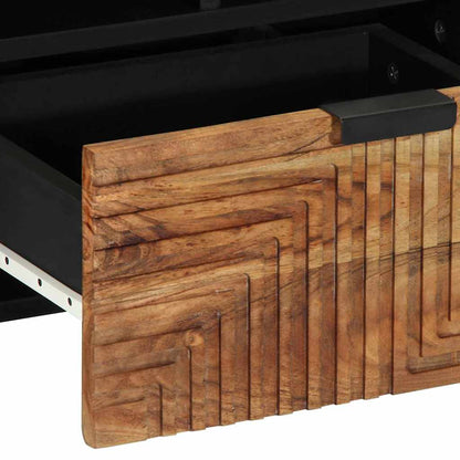 TV Cabinet Brown 100 x 33.5 x 46 cm Solid Acacia wood