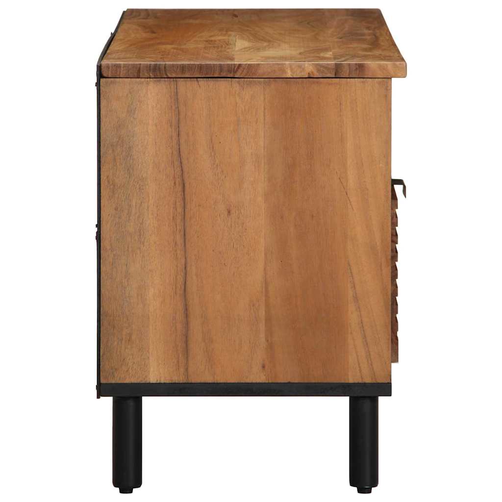 TV Cabinet Brown 100 x 33.5 x 46 cm Solid Acacia wood
