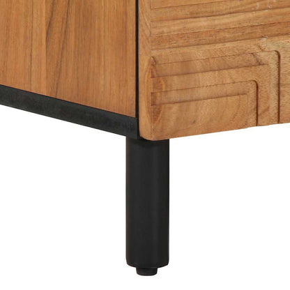 TV Cabinet with Shelf Brown 80 x 33.5 x 46 cm Solid Acacia wood