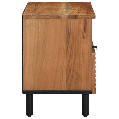TV Cabinet with Shelf Brown 80 x 33.5 x 46 cm Solid Acacia wood