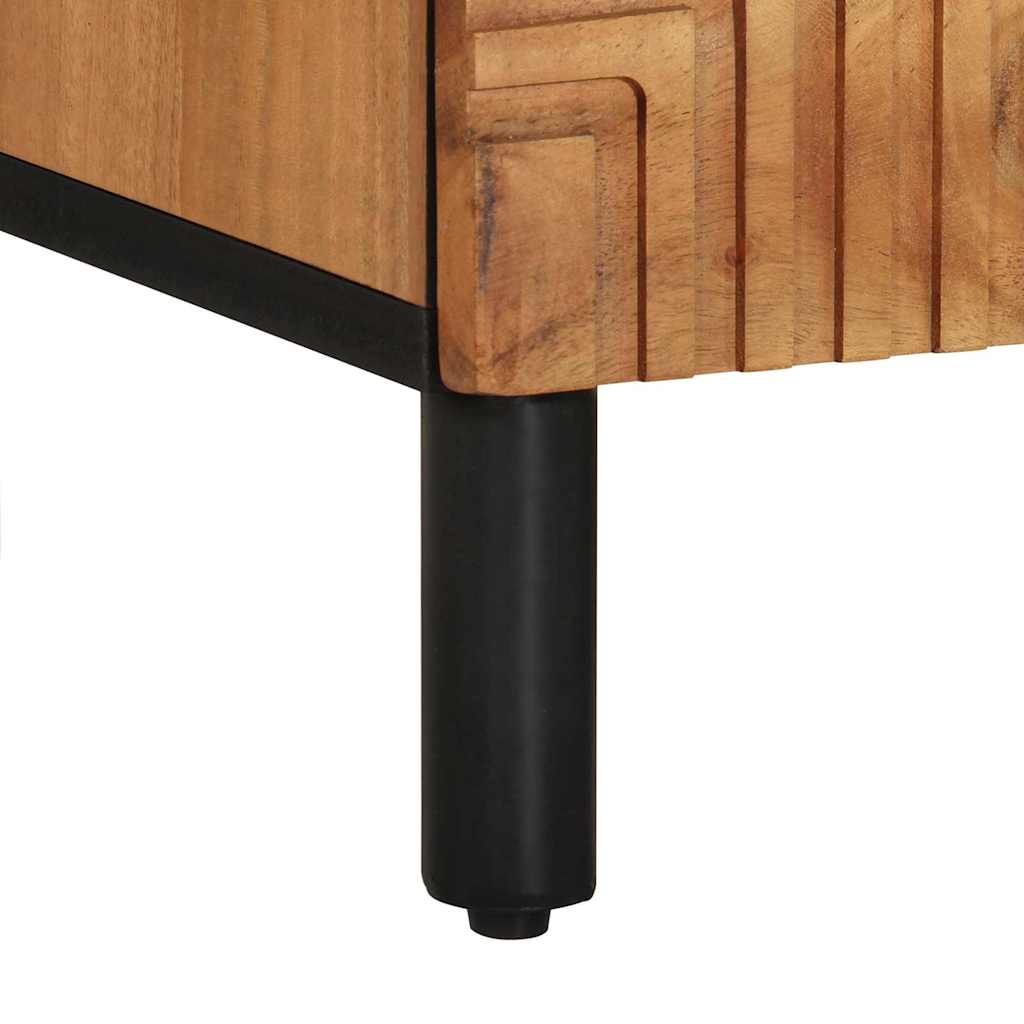 TV Cabinet Brown 100 x 33.5 x 46 cm Solid Acacia wood