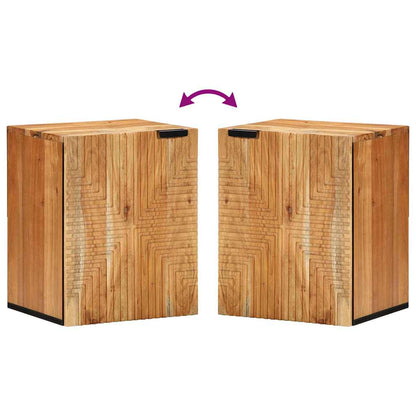 Bathroom Hanging Cabinet with Shelf Brown 38 x 33.5 x 48 cm