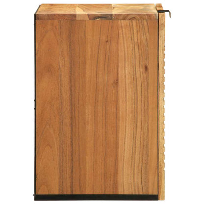 Bathroom Hanging Cabinet with Shelf Brown 38 x 33.5 x 48 cm