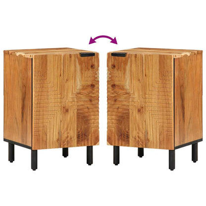 Bathroom Cabinet Brown 38 x 33.5 x 58 cm Solid Acacia wood