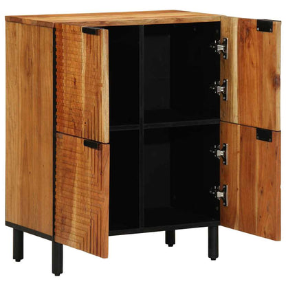 Sideboard with Shelf Brown 60 x 33 x 75 cm Solid Acacia wood
