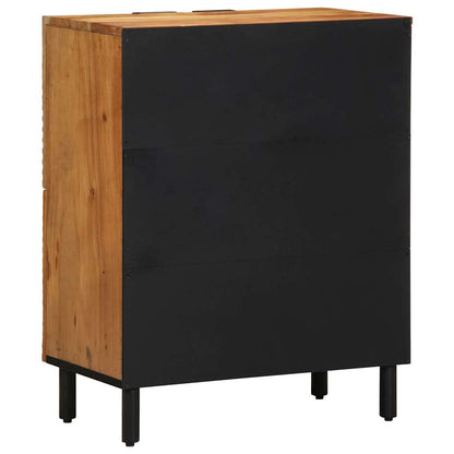 Sideboard with Shelf Brown 60 x 33 x 75 cm Solid Acacia wood