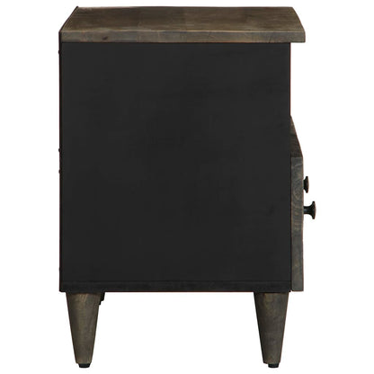 TV Cabinet Light Grey 70x33.5x46 cm Solid Wood Mango