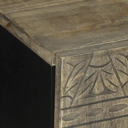 TV Cabinet Light Grey 105x33.5x46 cm Solid Wood Mango