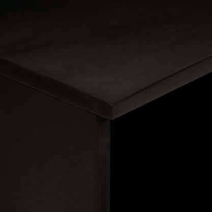 TV Cabinet Black and Gold 70 x 33 x 46 cm Solid mango wood