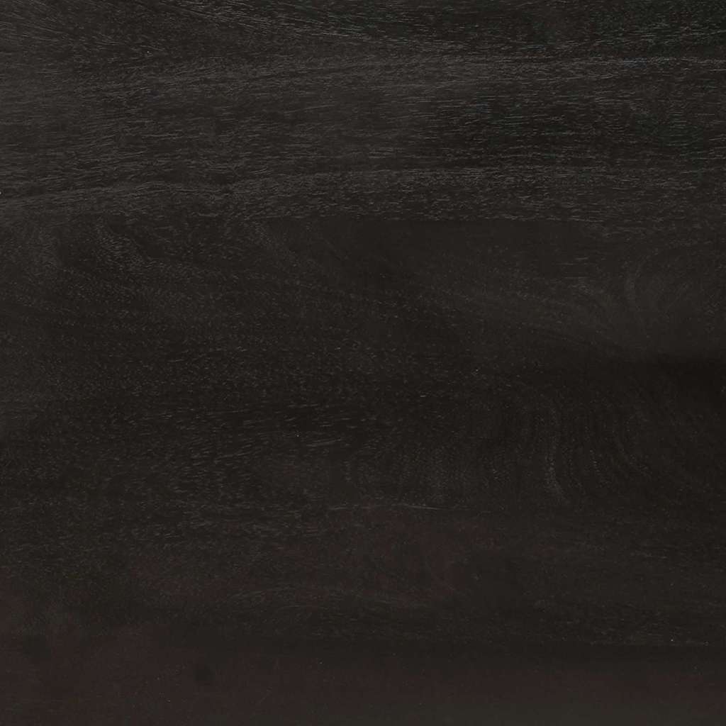 Side Cabinet Black and Gold 60 x 33.5 x 75 cm Solid mango wood