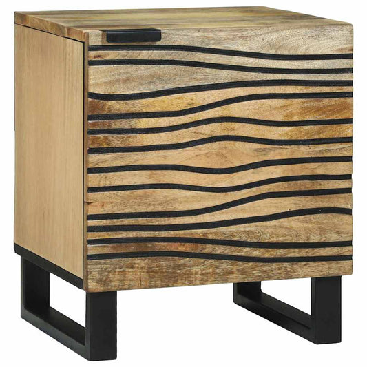 Bedside Tables Brown and Black 40 x 33 x 46 cm