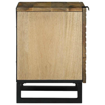 Bedside Tables Brown and Black 40 x 33 x 46 cm