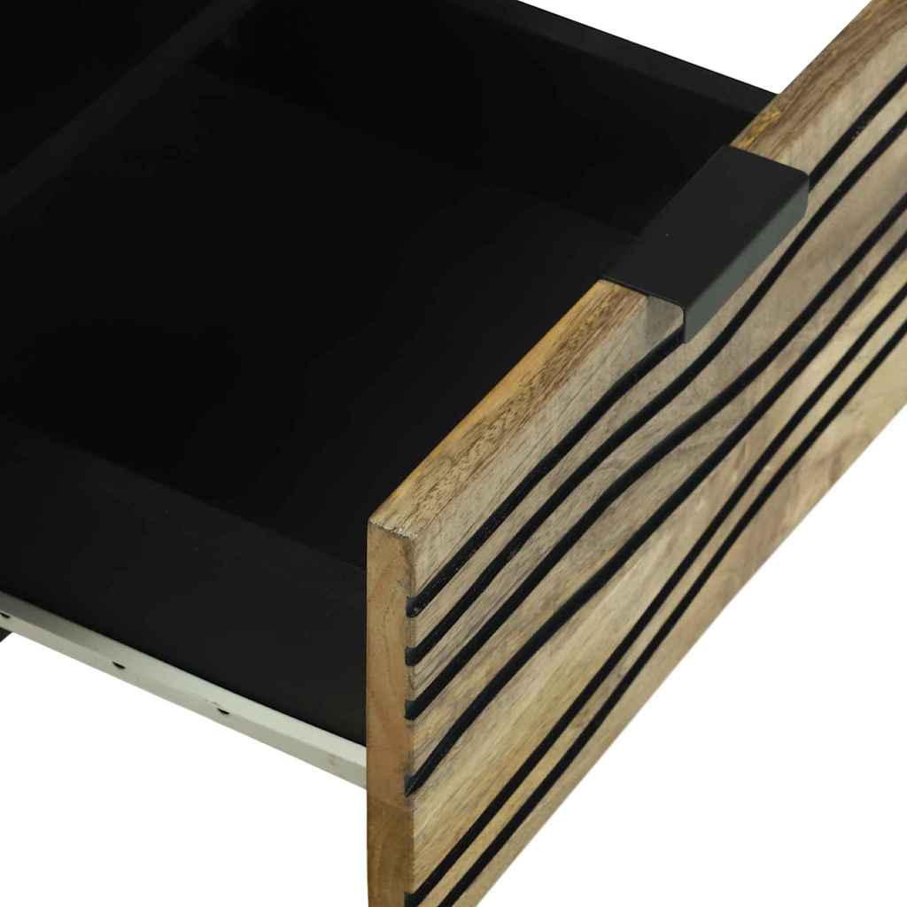 TV Cabinet with Drawer Brown 70 x 33 x 46 cm Solid mango wood
